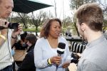 Amsterdam 8 april 2017 
Og3ne en andere deelnemers aan het songfestival in vondelpark CS . 
Justine Pelmelay