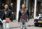 Amsterdam 12 mei 2017
Kenny Tete met een vriend op de pc hooftstraat