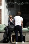 Amsterdam 8 april 2017 
Kimberley Klaver bellend op terras