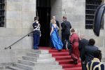 Amsterdam 28 april 2017
Koning Willem Alexander en Koningin Maxima vieren zijn 50e verjaardag met 150 nederlanders die op dezelfde dag jarig zijn in het palei op de dam