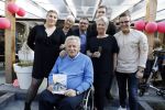 Lelystad 7 april 2017 
Uitreiking boek Christa Krommenhoek ( dochter Koos Alberts). Koos en Joke krijgen het eerste boek van haar.