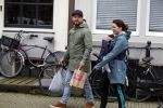 Amsterdam 19 maart 2017
Oscar Aerts met zijn vriendin en hun baby in amsterdam.