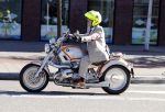 Amsterdam 8 mei 2017 
Oscar hammerstein op zijn BMW motor
