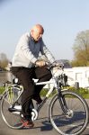 Amsterdam 6 april 2017 
Peter Plasman op de fiets langs de amstel.