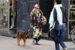 Amsterdam 4 april 2017  
Petra Heyboer met hond op de pc hooftstraat