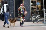 Amsterdam 4 april 2017  
Petra Heyboer met hond op de pc hooftstraat