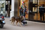 Amsterdam 4 april 2017  
Petra Heyboer met hond op de pc hooftstraat