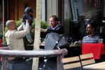 Amsterdam 3 april 2017  
Oscar Aerts met zoontje en Robert de Hoog op terras.
