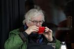 Amsterdam 7 mei 2017
Rudi Fuchs op terras op de beethovenstraat