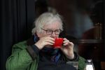 Amsterdam 7 mei 2017
Rudi Fuchs op terras op de beethovenstraat
