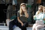 Amsterdam 11 april 2017
Stephanie Tency op terras met een vriendin.
