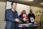 Amsterdam 8 mei 2017   
Victor Mids presengteert de nederlandse stemmencast van verschrikkelijke ikke 3 in de bijlmerbajes. De stemmen worden gedaan door Carlo Boszhard Jelle Stout Pip Pellens en Trudy Labij