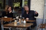 Amsterdam 11 april 2017
Wim Kieft met zijn vriendin op terras.