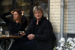 Amsterdam 11 april 2017
Wim Kieft met zijn vriendin op terras.
