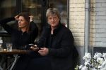 Amsterdam 11 april 2017
Wim Kieft met zijn vriendin op terras.