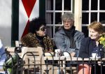 Laren 16 april 2018
Ad Visser met zijn vrouw op terras bij het bonte paard.