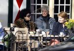 Laren 16 april 2018
Ad Visser met zijn vrouw op terras bij het bonte paard.