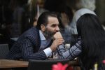 Amsterdam 22 april 2018
Amanda Balk met haar verloofde Stavros en dochter op terras.