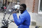 Amsterdam 10 april 2018
Acteur Andre Dongelmans op zijn scooter