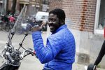 Amsterdam 10 april 2018
Acteur Andre Dongelmans op zijn scooter