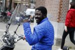 Amsterdam 10 april 2018
Acteur Andre Dongelmans op zijn scooter