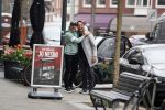 Amsterdam 11 april 2018
Andre Hazes jr met beste vriend Djarno Hofland op de cornelis schuytstraat. Bas Smit