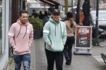 Amsterdam 11 april 2018
Andre Hazes jr met beste vriend Djarno Hofland op de cornelis schuytstraat