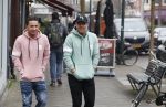 Amsterdam 11 april 2018
Andre Hazes jr met beste vriend Djarno Hofland op de cornelis schuytstraat