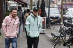 Amsterdam 11 april 2018
Andre Hazes jr met beste vriend Djarno Hofland op de cornelis schuytstraat