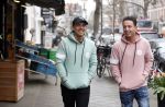 Amsterdam 11 april 2018
Andre Hazes jr met beste vriend Djarno Hofland op de cornelis schuytstraat