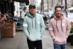Amsterdam 11 april 2018
Andre Hazes jr met beste vriend Djarno Hofland op de cornelis schuytstraat
