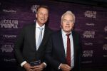 Amsterdam 16 april 2018
Premiere the color purple in de NDSM loods. Andre v Duin kwam met partner Martin