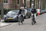 Amsterdam 11 april 2018
Bart Bosch met een kennis op de fiets in Amsterdam