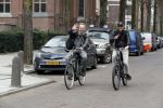 Amsterdam 11 april 2018
Bart Bosch met een kennis op de fiets in Amsterdam