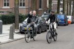 Amsterdam 11 april 2018
Bart Bosch met een kennis op de fiets in Amsterdam