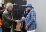 Hummelo 10 mei 2018
Onthulling standbeeld rockgroep Normaal met de bandleden Bennie Jolink, Ferdi Joly, Willem Terhorst en de partner van het overleden lid Jan Manschot . Bennie en NOS verslaggever Jeroen Wielaert