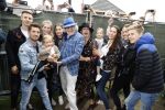 Hummelo 10 mei 2018
Onthulling standbeeld rockgroep Normaal met de bandleden Bennie Jolink, Ferdi Joly, Willem Terhorst en de partner van het overleden lid Jan Manschot . Bennie  met partner Ellie, 3 kinderen, 9 kleinkinderen en zijn schoonzoon