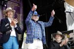 Hummelo 10 mei 2018
Onthulling standbeeld rockgroep Normaal met de bandleden Bennie Jolink, Ferdi Joly, Willem Terhorst en de partner van het overleden lid Jan Manschot