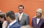 Groningen 27 april 2018
Koningsdag in Groningen met Koning Willem Alexander Koningin Maxima prinses Amalia Arian Alexia . Verder ook aanwezig Prins Maurits Prinses Marilene Prins Bernhard Prinses Annette Prins Floris Prinses Aimee en prins Pieter Christiaan. Dionne Stax en Bertus Holkema