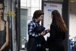 Amsterdam 14 april 2018
Bickel Krabbe wacht samen met zijn vriendin op de tram