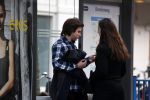 Amsterdam 14 april 2018
Bickel Krabbe wacht samen met zijn vriendin op de tram