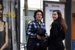 Amsterdam 14 april 2018
Bickel Krabbe wacht samen met zijn vriendin op de tram