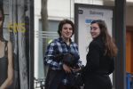 Amsterdam 14 april 2018
Bickel Krabbe wacht samen met zijn vriendin op de tram