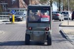 Amsterdam 18 april 2018
Connie Witteman met Janny ( haar steun en toeverlaat al meer dan 30 jaar) in haar Biro Karretje