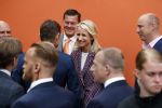 Groningen 27 april 2018
Koningsdag in Groningen met Koning Willem Alexander Koningin Maxima prinses Amalia Arian Alexia . Verder ook aanwezig Prins Maurits Prinses Marilene Prins Bernhard Prinses Annette Prins Floris Prinses Aimee en prins Pieter Christiaan. Dionne Stax en Bertus Holkema