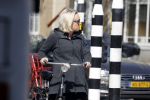 Amsterdam 23 april 2018
Eva Jinek ( zwanger ) gaat met de fiets sporten.