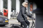 Amsterdam 23 april 2018
Eva Jinek ( zwanger ) gaat met de fiets sporten.