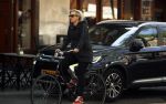 Amsterdam 23 april 2018
Eva Jinek ( zwanger ) gaat met de fiets sporten.