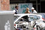 Amsterdam 11 mei 2018 
Fabienne de Vries en haar vriend hebben ruzie op straat