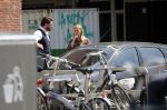 Amsterdam 11 mei 2018 
Fabienne de Vries en haar vriend hebben ruzie op straat